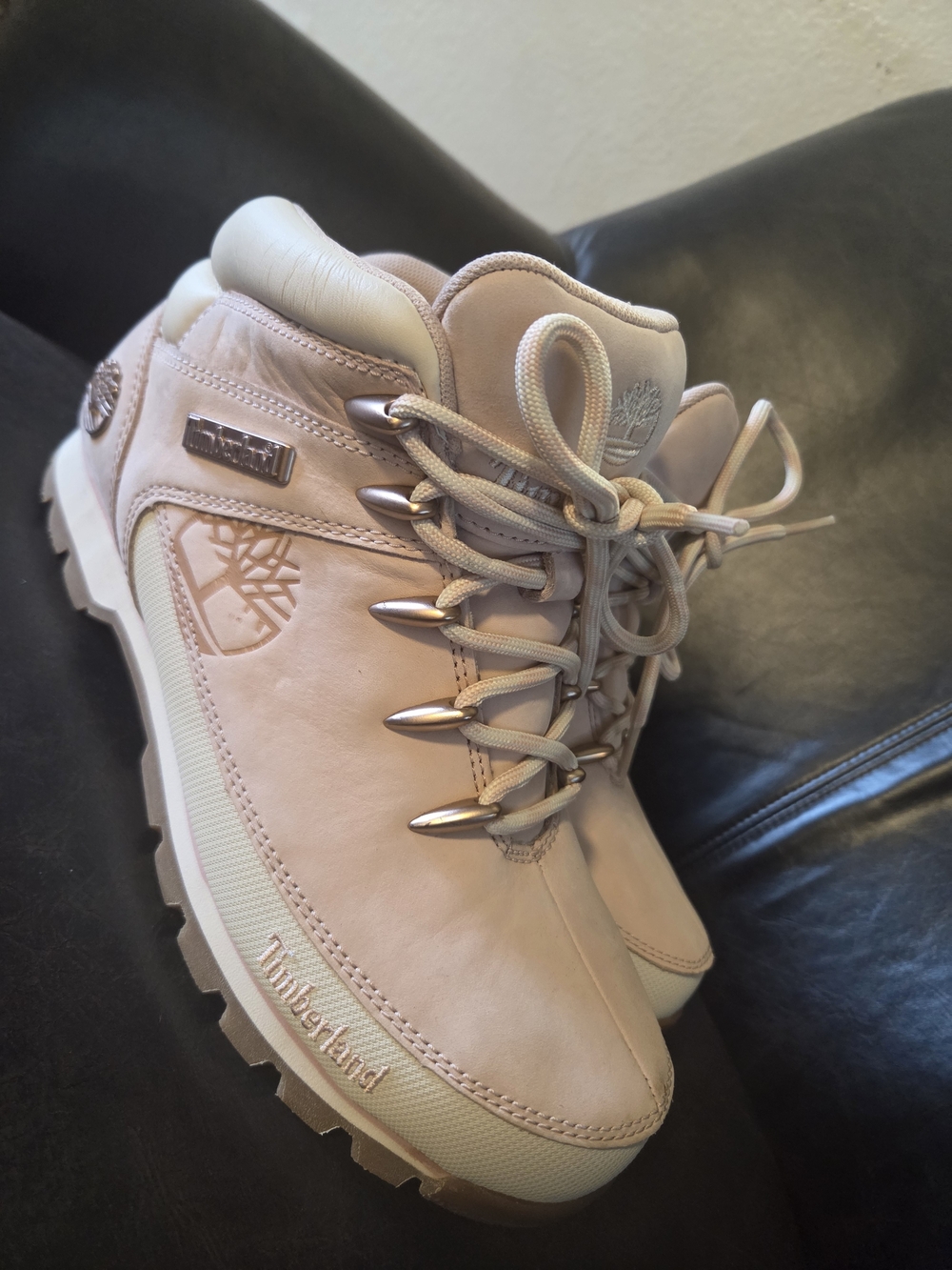 Timberland Women's Pink Nubuck Hiking Boots